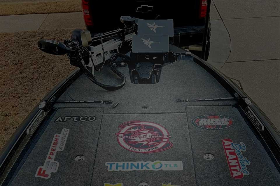 Skeeter Bass Boat deck and electronics